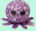 Plyš očka střední chobotnice fialová