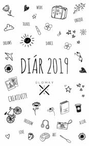 Diár Úlomky Ženy 2019 SK/CZ (Rok s nami) - Kreslienkový white