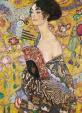 Klimt Gustav: Dáma s vějířem - Puzzle/1500 dílků