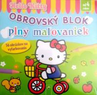 Obrovský blok plný maľovaniek - Hello Kitty