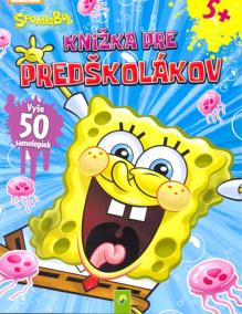 SpongeBob- Knižka pre predškolákov s 50 samolepkami(modrá)