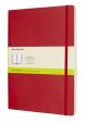 Moleskine: Zápisník měkký čistý červený XL