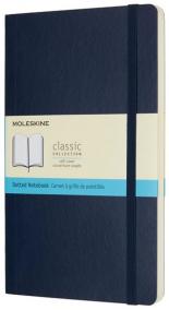 Moleskine: Zápisník měkký tečkovaný modrý L