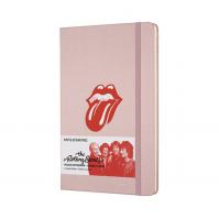 Moleskine: Rolling stones zápisník L Pink/linkovaný