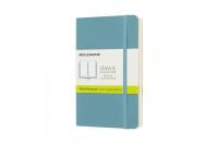 Moleskine: Zápisník měkký čistý modrozelený S