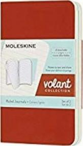 Moleskine: Volant zápisníky linkovaný oranžový modrý XS