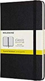 Moleskine: Zápisník tvrdý čtverečkovaný černý M