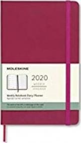 Moleskine: Plánovací zápisník 2020 tvrdý růžový L