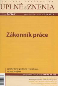 UZZ 34/2011 Zákonník práce