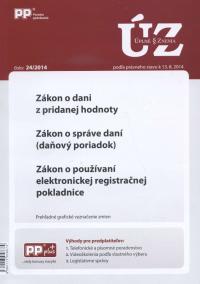 UZZ 24/2014 Zákon o dani z pridanej hodnoty