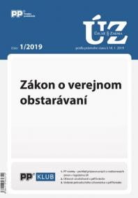 UZZ 1/2019 Zákon o verejnom obstarávaní