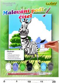 Malování podle čísel - Zebra