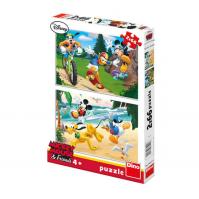 Mickey sportuje - Puzzle 2x66