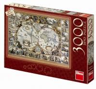 Historická mapa - puzzle 3000 dílků