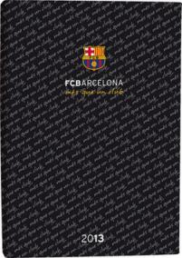Diář B6 Lyra denní FCBarcelona černý 2013