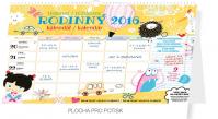 Kalendář nástěnný 2016 - Týdenní rodinný plánovací - s háčkem, 2016, 30 x 21 cm