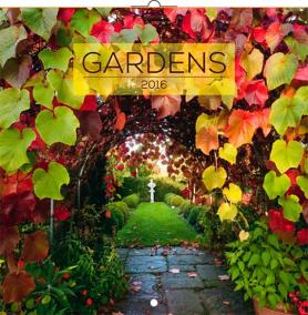 Kalendář nástěnný 2016 - Zahrady, poznámkový  30 x 30 cm