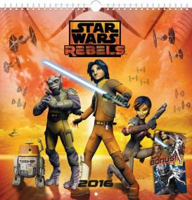 Kalendář nástěnný 2016 - Star Wars Rebels, poznámkový  21 x 21 cm
