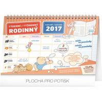 Kalendář 2017 - Rodinný plánovací týdenní s háčkem