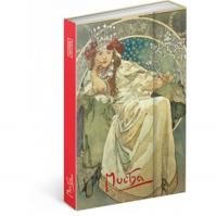 Notes - Alfons Mucha/Princezna, linkovaný, 10,5 x 15,8 cm