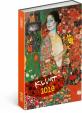Diář 2018 - Gustav Klimt, týdenní magnetický, 10,5 x 15,8 cm
