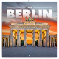 Kalendář poznámkový 2018 - Berlín, 30 x 30 cm