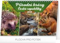Kalendář stolní 2018 - Přírodní krásy České republiky, 23,1 x 14,5 cm