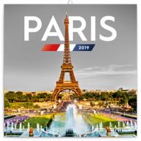 Kalendář poznámkový 2019 - Paříž, 30 x 30 cm