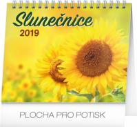 Kalendář stolní 2019  - Slunečnice s citáty, 16,5 x 13 cm