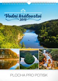 Kalendář nástěnný 2019 - Vodní království, 30 x 34 cm