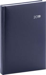 Diář 2019 - Balacron - denní, modrý, 15 x 21 cm
