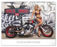 Kalendář nástěnný 2020 - Girls - Bikes – Jim Gianatsis, 48 × 33 cm