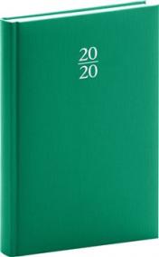 Denní diář Capys 2020, zelený,15 × 21 cm