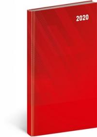 Kapesní diář Cambio Classic 2020, červený, 9 × 15,5 cm