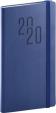 Kapesní diář Soft 2020, modrý, 9 × 15,5 cm