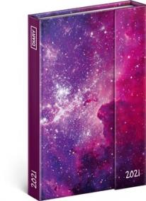 Týdenní magnetický diář Galaxie 2021, 11 × 16 cm