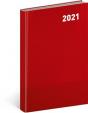Denní diář Cambio Classic 2021, červený, 15 × 21 cm
