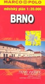 Brno - plán tvrdá obálka