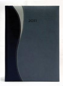 Diář 2011 Frisco denní A5 - tmavě modrá/modrá/stří