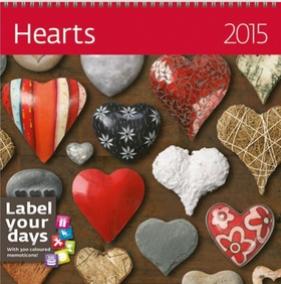 Hearts - nástěnný kalendář 2015
