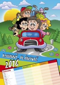 Kalendář nástěnný 2016 - Rodinný plánovač  -D-