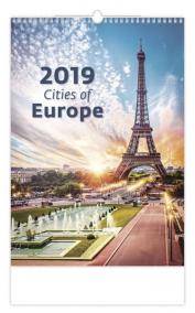 Kalendář nástěnný 2019 - Cities of Europe