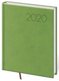 Diář 2020 - Print/denní B6/světle zelená