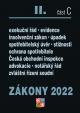 Zákony 2022 II/C Ochrana spotřebitele - Exekuční řád, Insolvenční zákon, Spotřebitelský úvěr, Reklama, Mediace, Česká obchodní inspekce, Advokacie, Notářský řád, Zvláštní řízení soudní