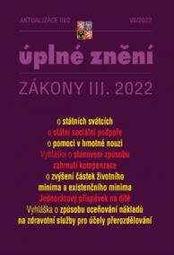 Aktualizace III/2 2022 O státní sociální podpoře, o pomoci v hmotné nouzi