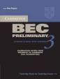 Cambridge BEC Preliminary 3 Student´s Book with Answers