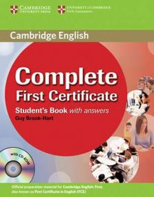 COMPLETE FIRST CERTIFICATE STUDENTS BOOK WITH ANSWERS+CD