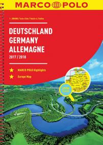 Německo, Evropa/atlas-spirála 17/18  1:300T MD