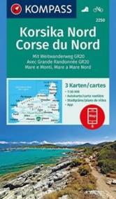 Korsika Nord 2250 (sada 3 mapy)   NKOM