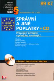 Správní a jiné poplatky + CD